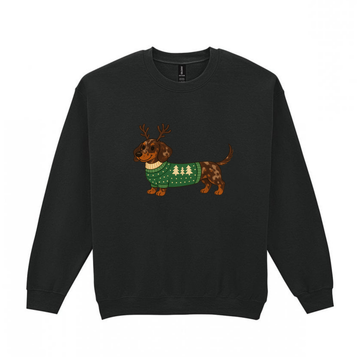 Christmas Chocolate Dapple Smooth Hair Dachshunds Sweaters - Available in 8 Colours (Dispatch after 26th Nov)