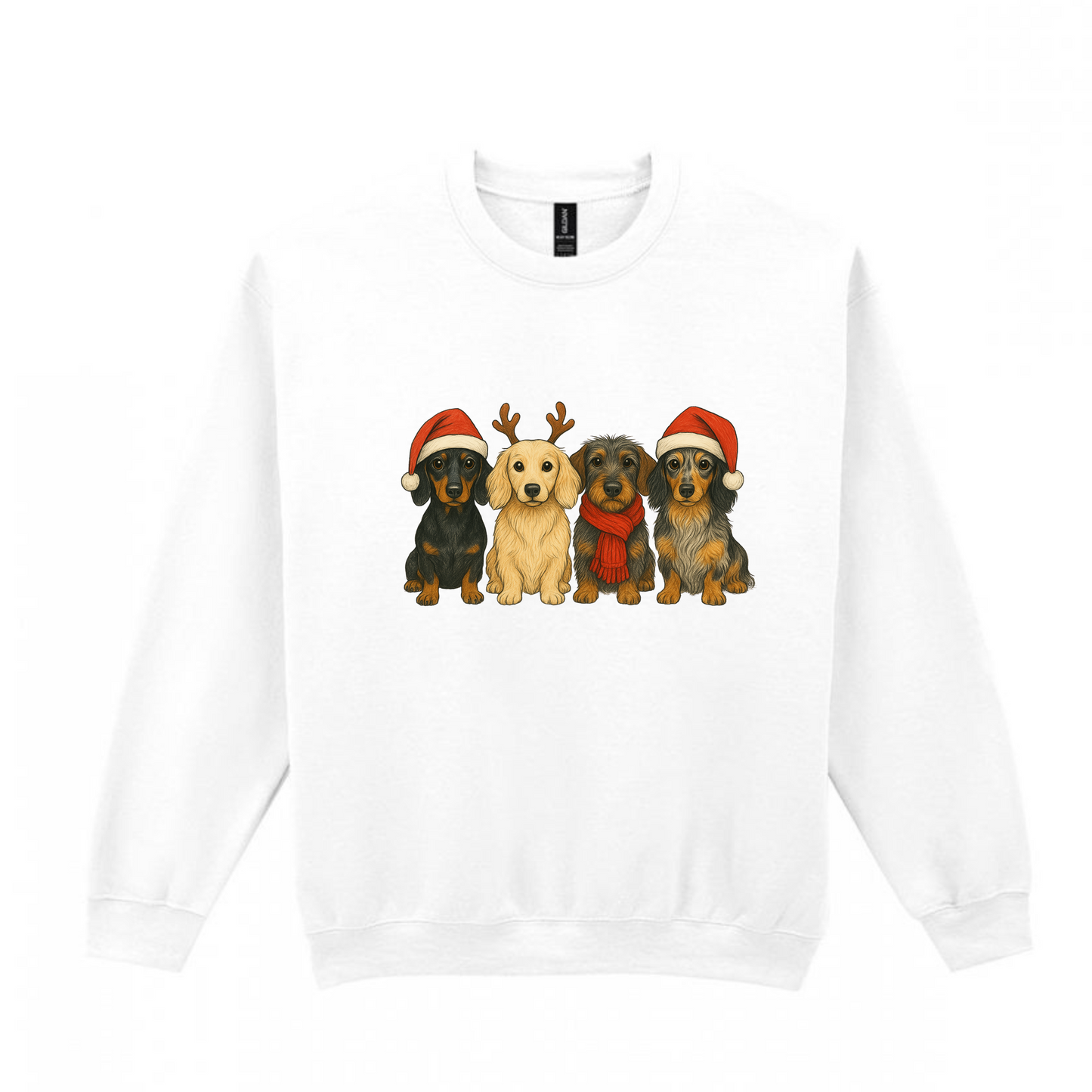 Christmas Crew Dachshunds Sweaters - Available in 8 Colours (Dispatch after 26th Nov)