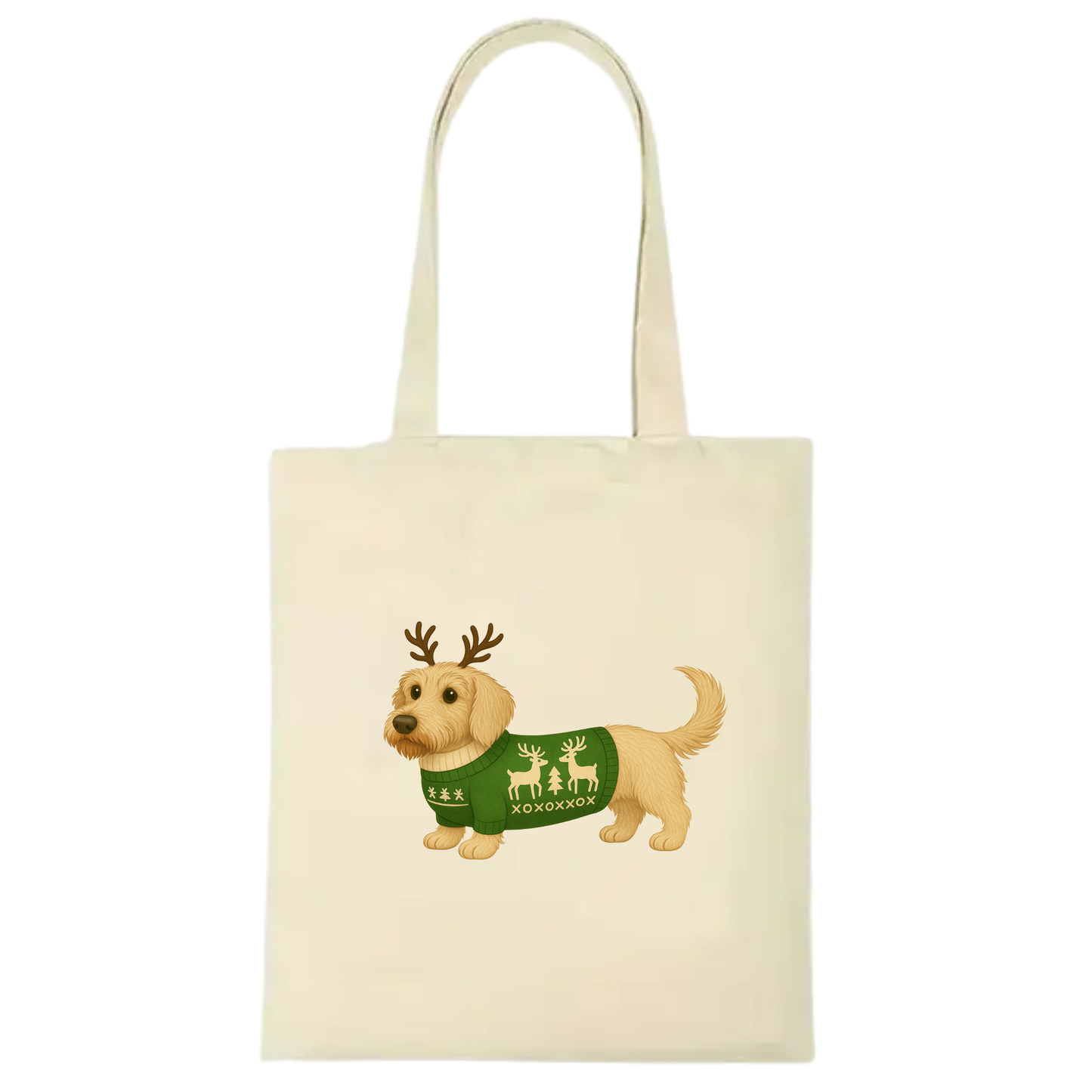 Christmas Dachshund Premium Cotton Tote - 21 Designs to Choose From (Dispatch after 26th Nov)