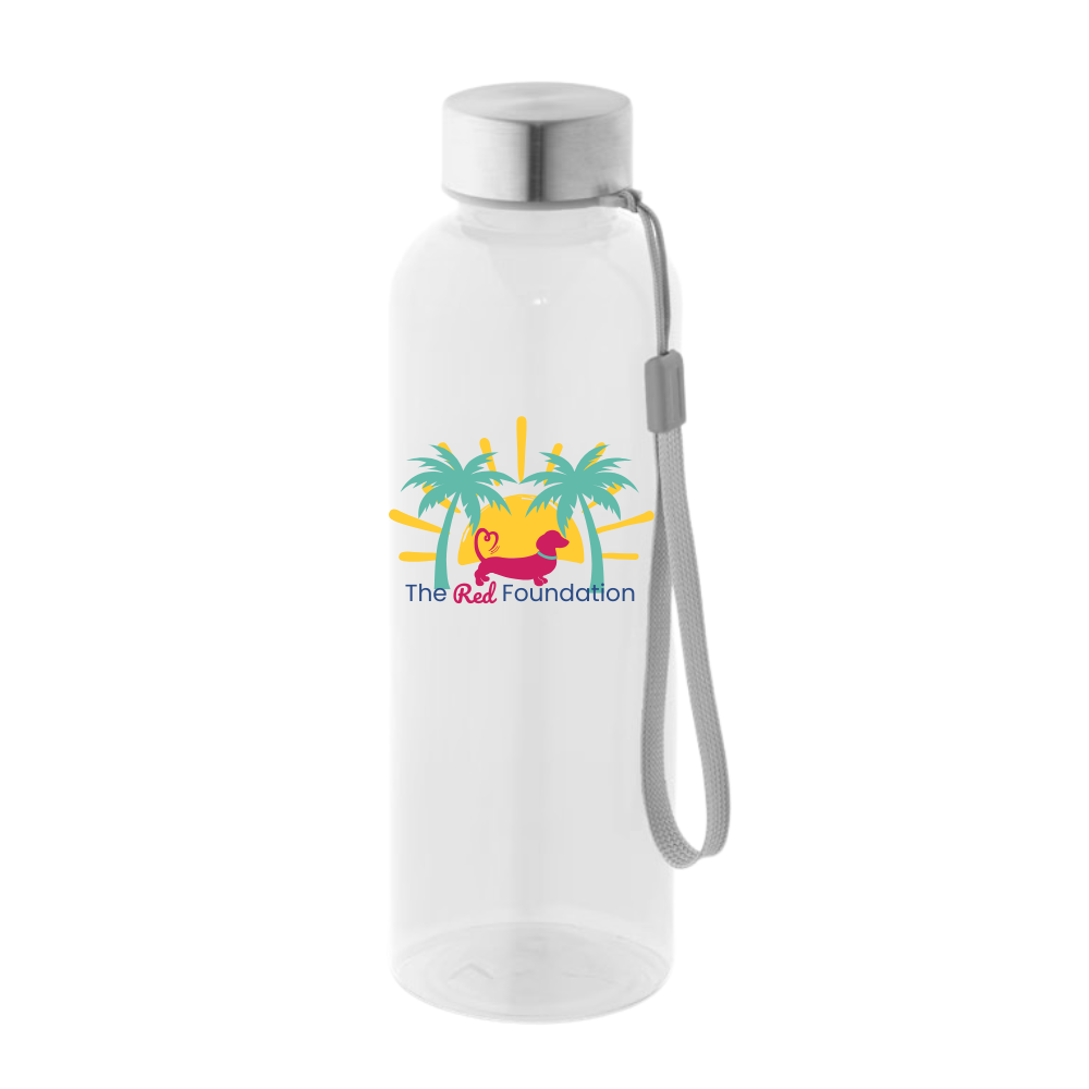 TRF Summer 2026 Edition – 600ml Clear Recycled Bottle – Pink or Blue