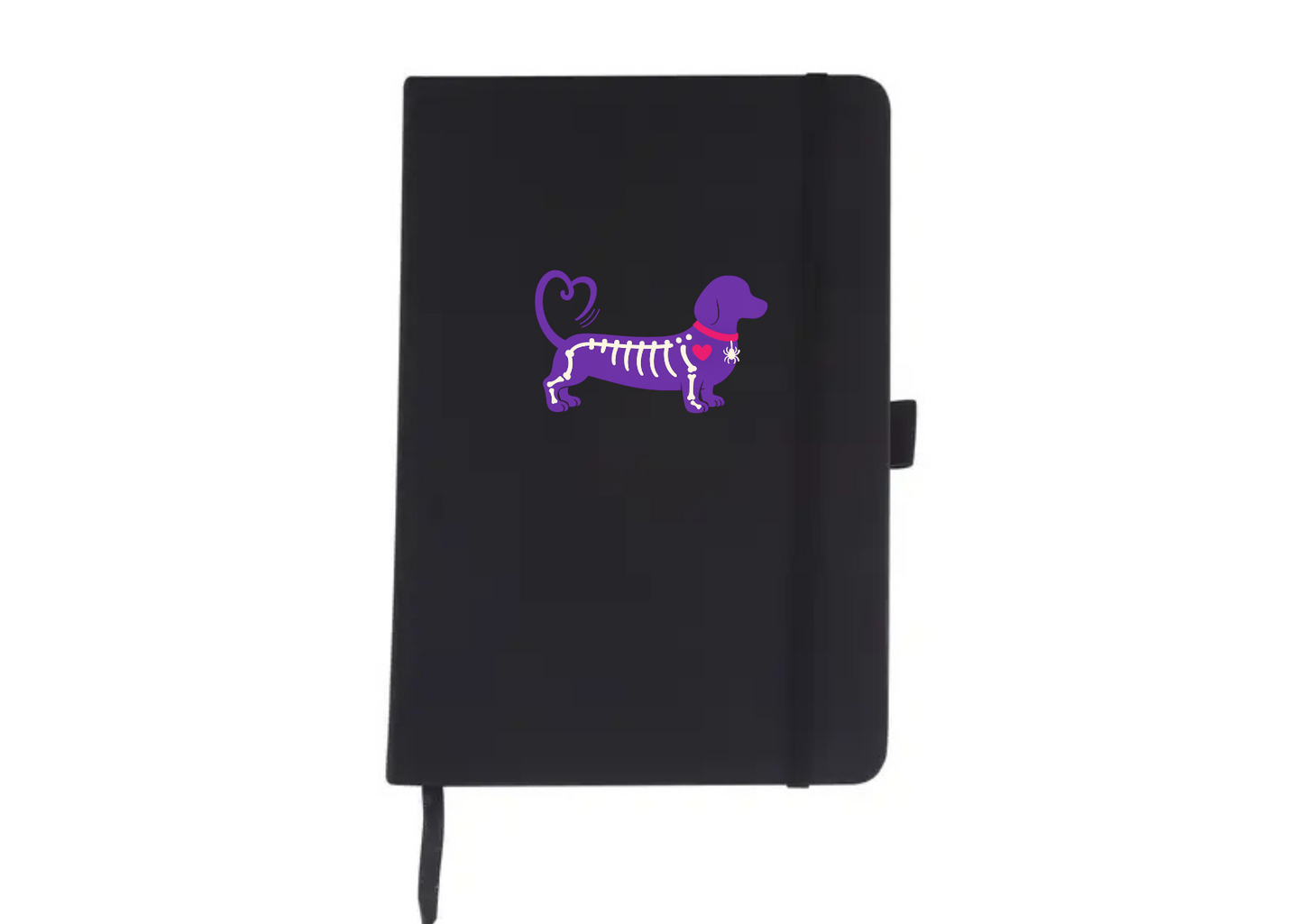 Limited Edition The Red Foundation Halloween Skeleton Dog Hardback Notebook - Choice of Colours