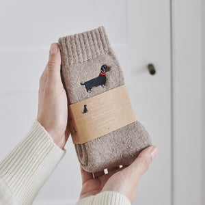 Sweet William Dachshund Dog Walker Socks image 1