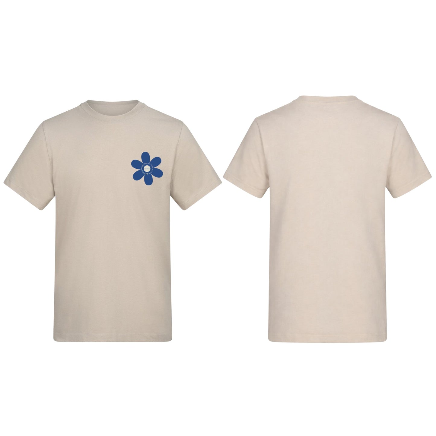 Spring Fling Edition Natural Stone Unisex T Shirt - Blue/Cream - Choose Your Design