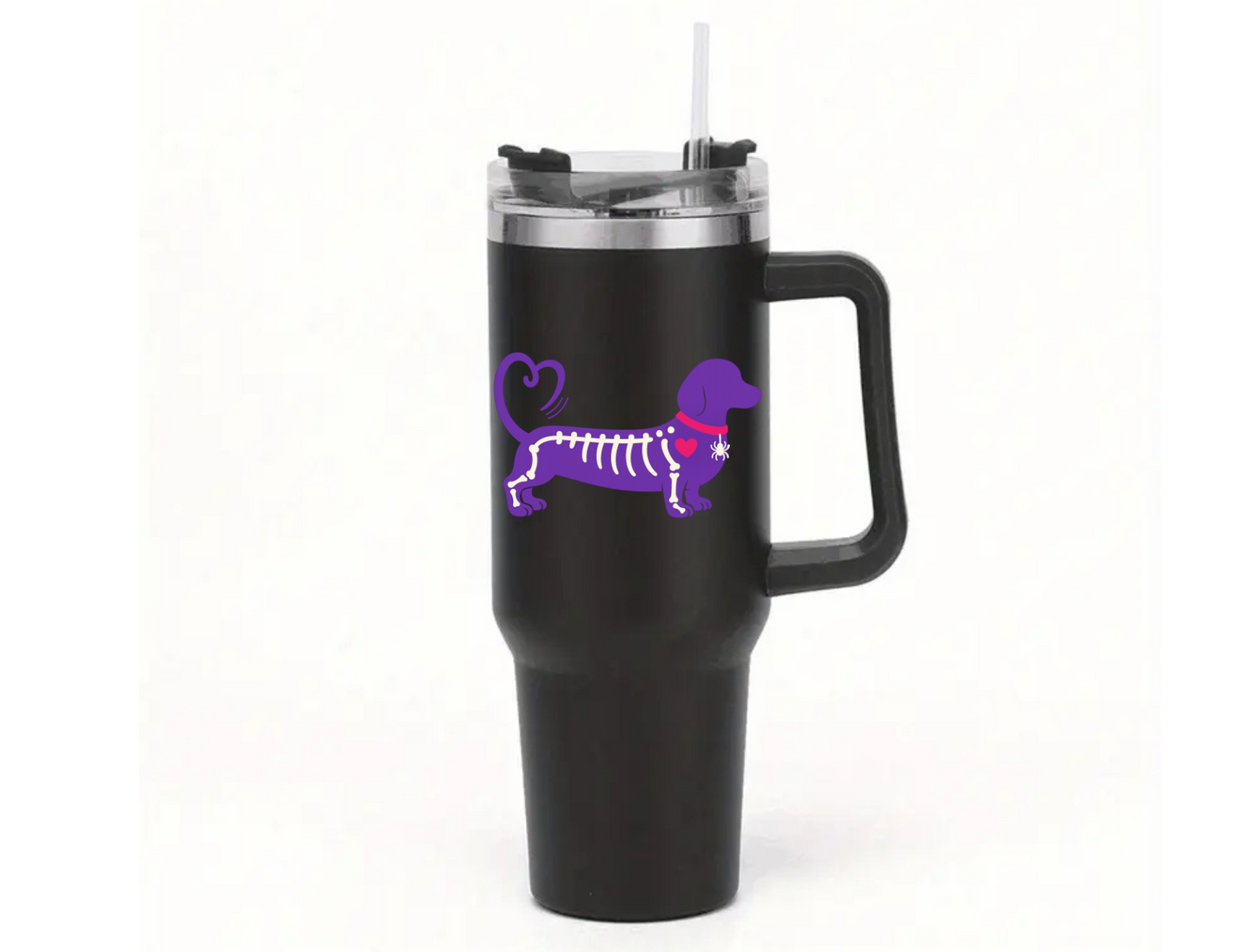 Halloween Limited Edition 40oz Stainless Steel Insulated Cup with Handle & Straw - Choice of Colours