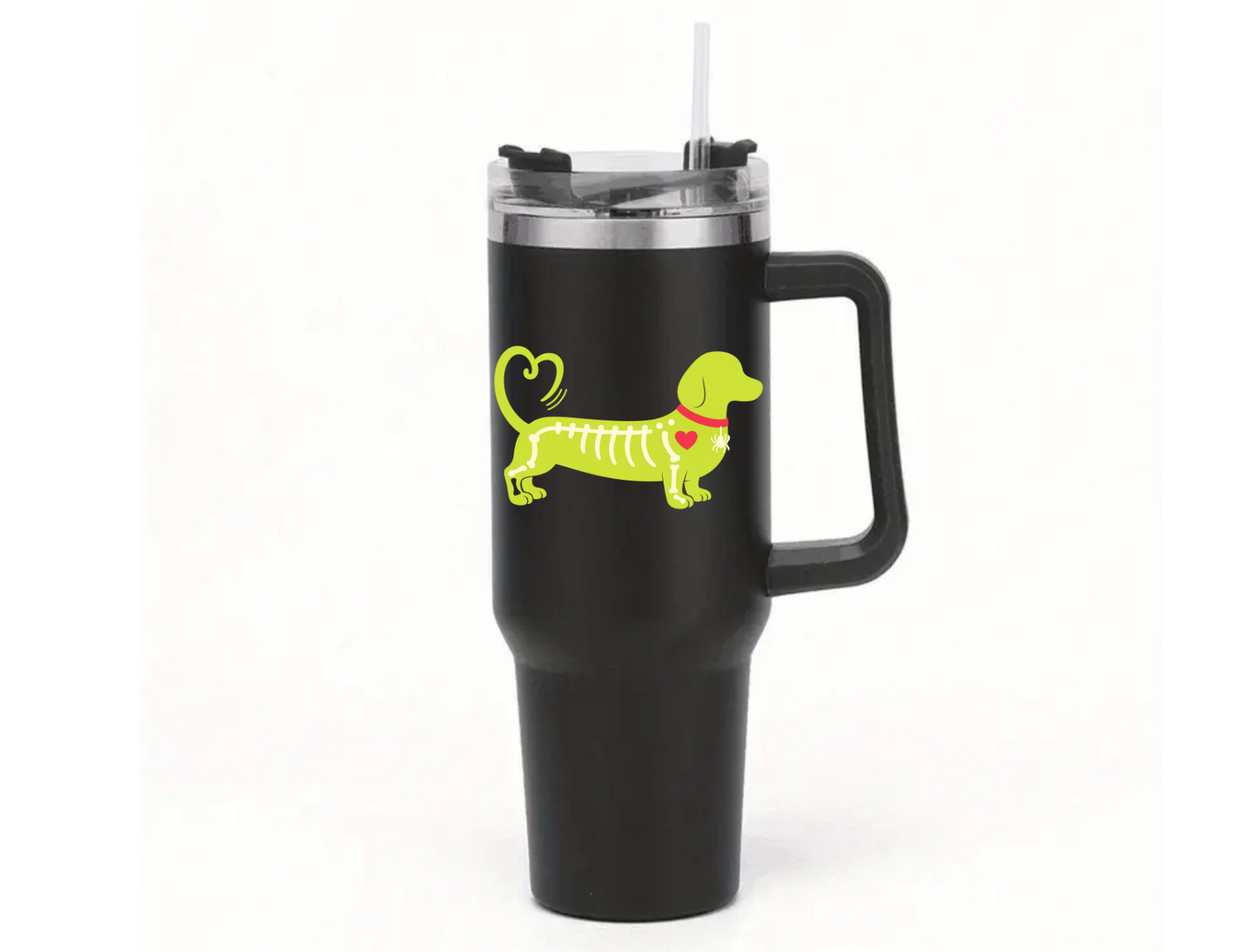 Halloween Limited Edition 40oz Stainless Steel Insulated Cup with Handle & Straw - Choice of Colours