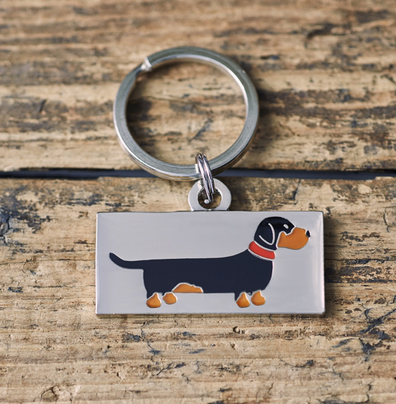 Dachshund Dog ID Name Tag image 0