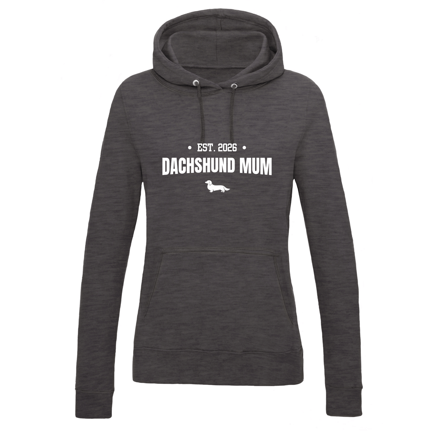 Dachshund Mum Personalised Year Hoodie - Long Hair - 5 Colours - Women's Fit