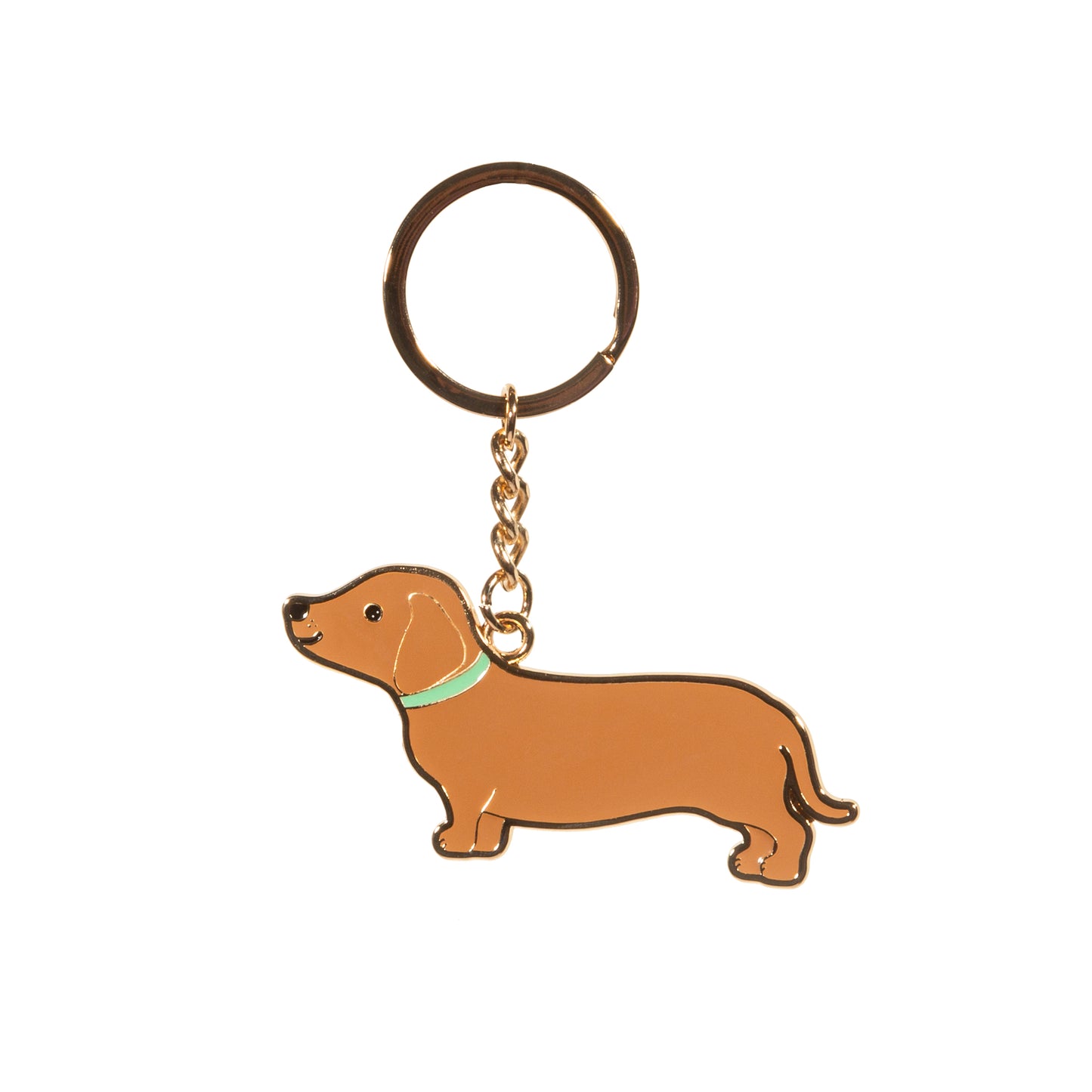 Sausage Dog Enamel Keyring | Dachshund Keyring