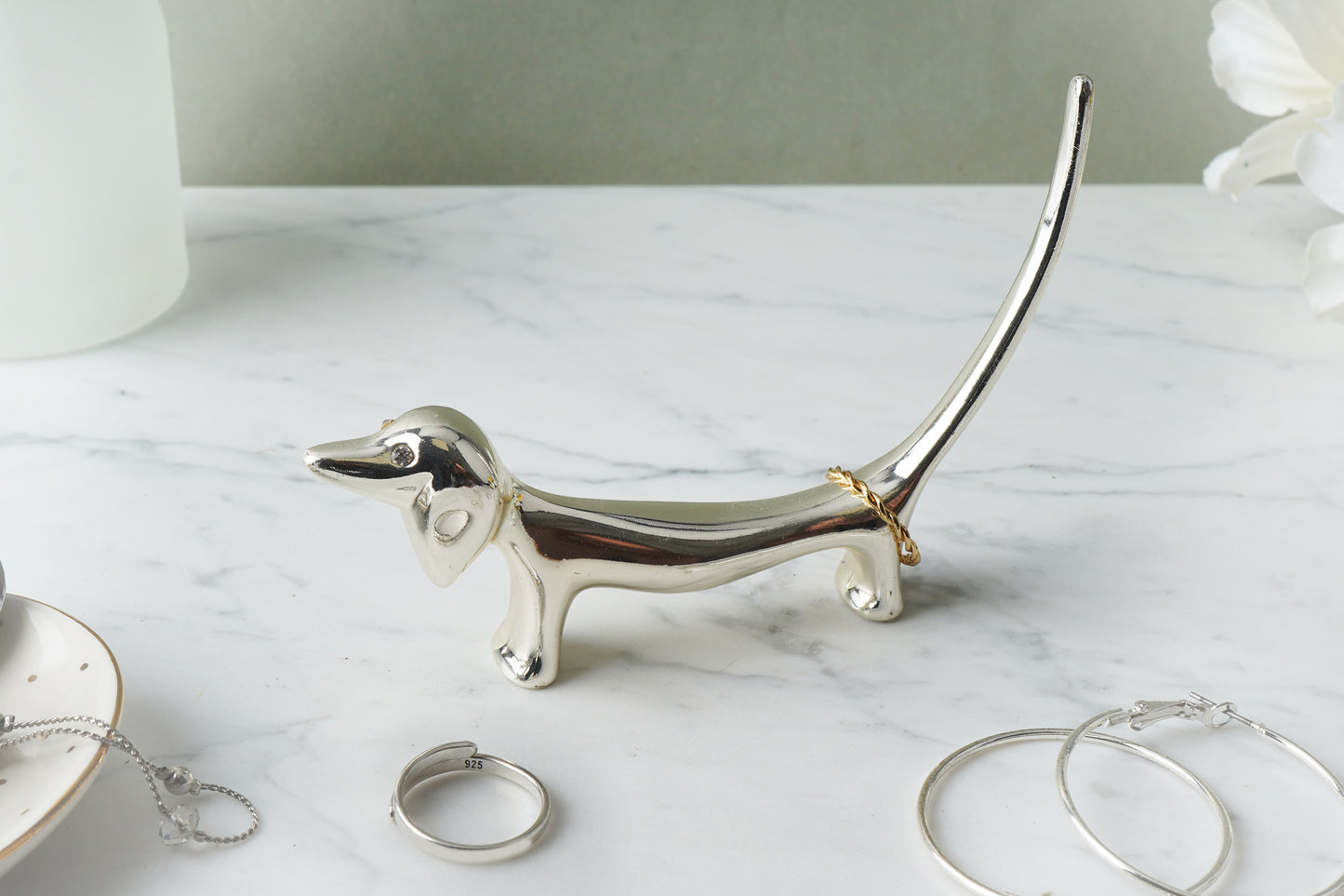 Send With Love Sausage Dog Ring Holder ๐๐พ