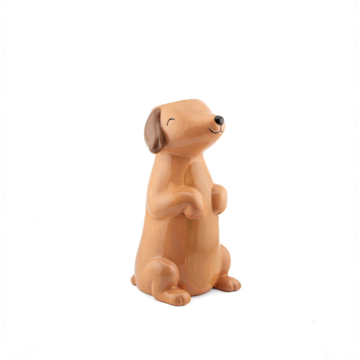 Sausage Dog Vase | Porcelain Dachshund Flower Vase