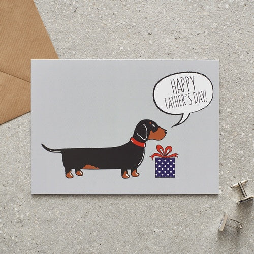 Sweet William Dachshund Father's Day Card image 0