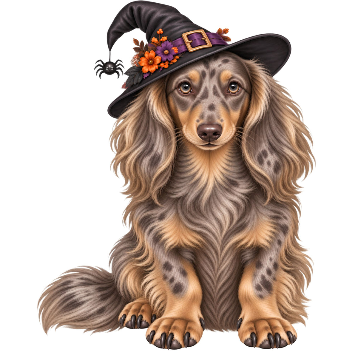 π Long Haired Dachshund Halloween Witches Hat Pocket Tote β 8 Designs | 3 Sizes πΎ