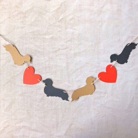 Dachshund Bunting (Design 3) - Choose which Coat image 0