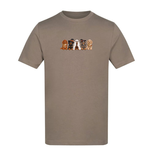 🎃 Mocha Brown Dachshund Halloween T-Shirt – 4 Designs | S–5XL 🐾