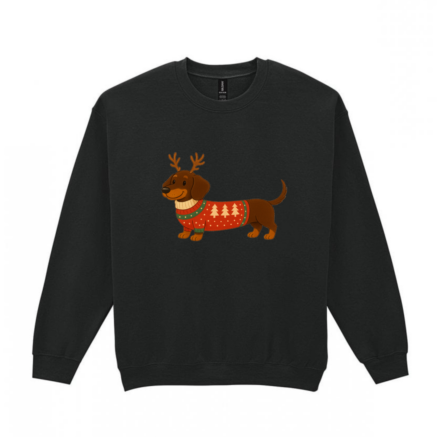 Christmas Chocolate & Tan Smooth Hair Dachshunds Sweaters - Available in 8 Colours (Dispatch after 26th Nov)