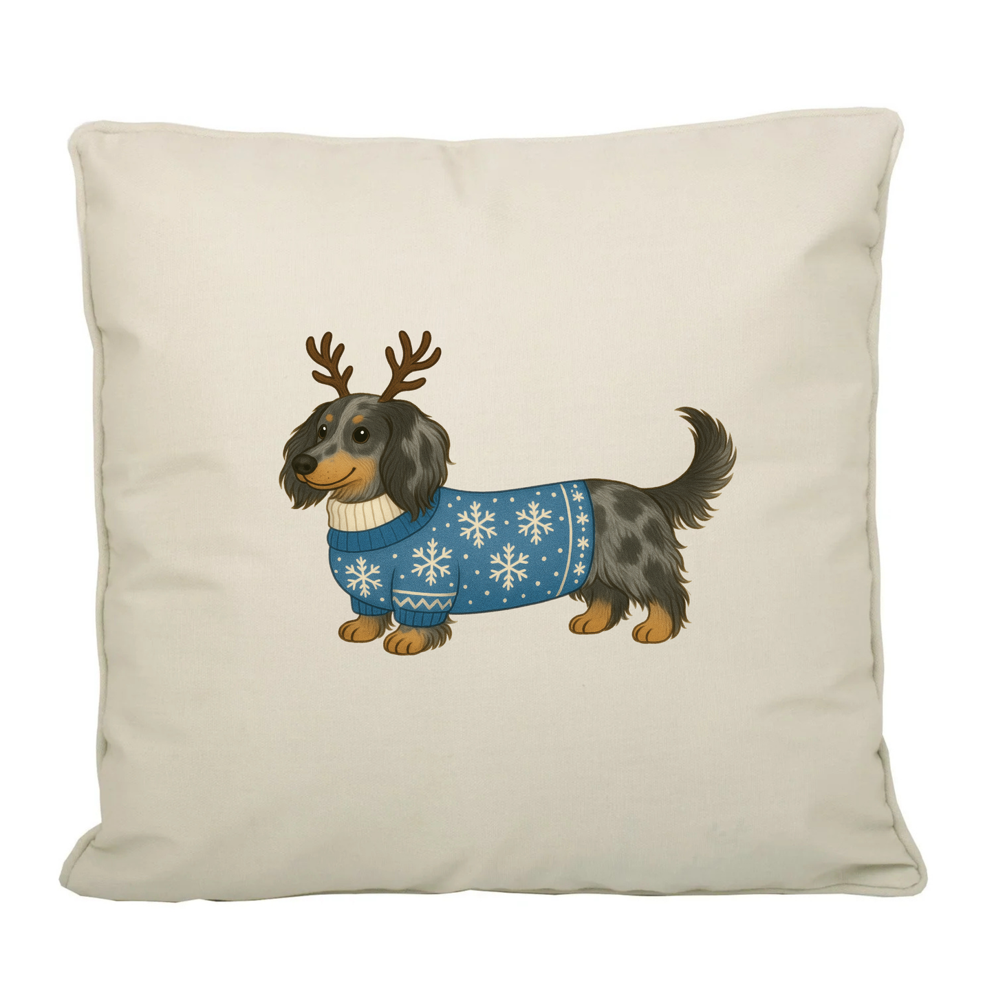 Christmas Dachshund Fairtrade Canvas Cushion Cover - 21 Designs to Choose From (Dispatch after 26th Nov)
