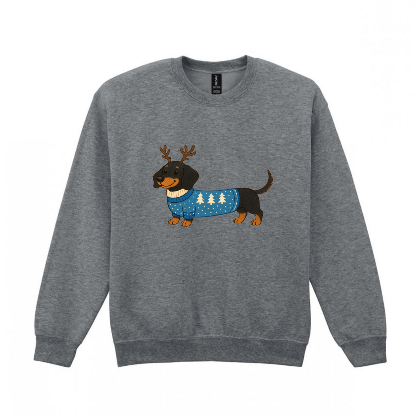 Christmas Black & Tan Smooth Hair Dachshunds Sweaters - Available in 8 Colours (Dispatch after 26th Nov)