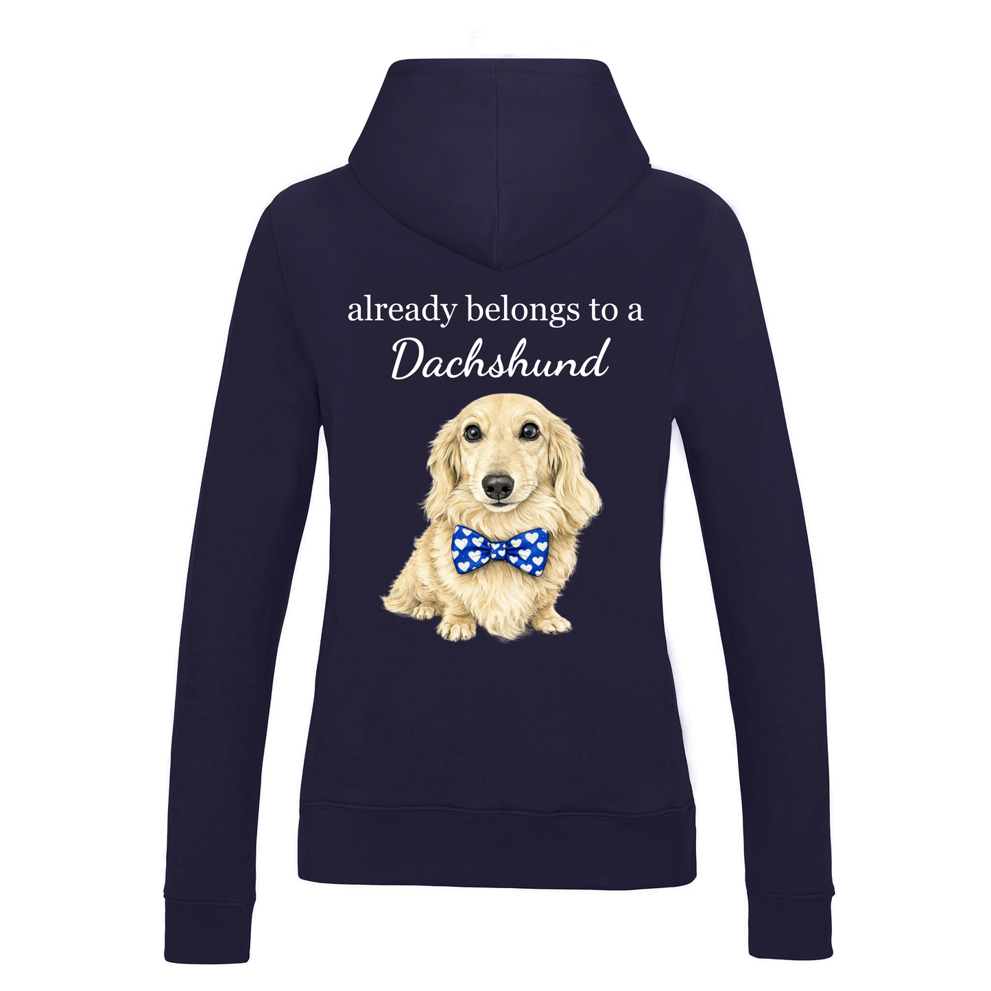 Sorry this heart already belongs to a Dachshund Hoodie - Women's Oxford Navy - 22 Designs to choose from