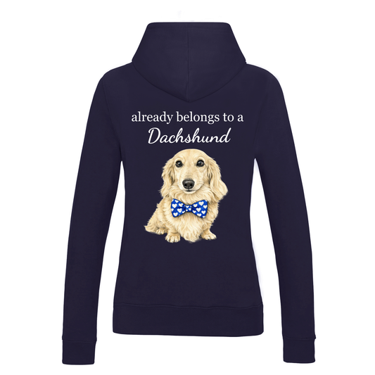 Sorry this heart already belongs to a Dachshund Hoodie - Women's Oxford Navy - 22 Designs to choose from
