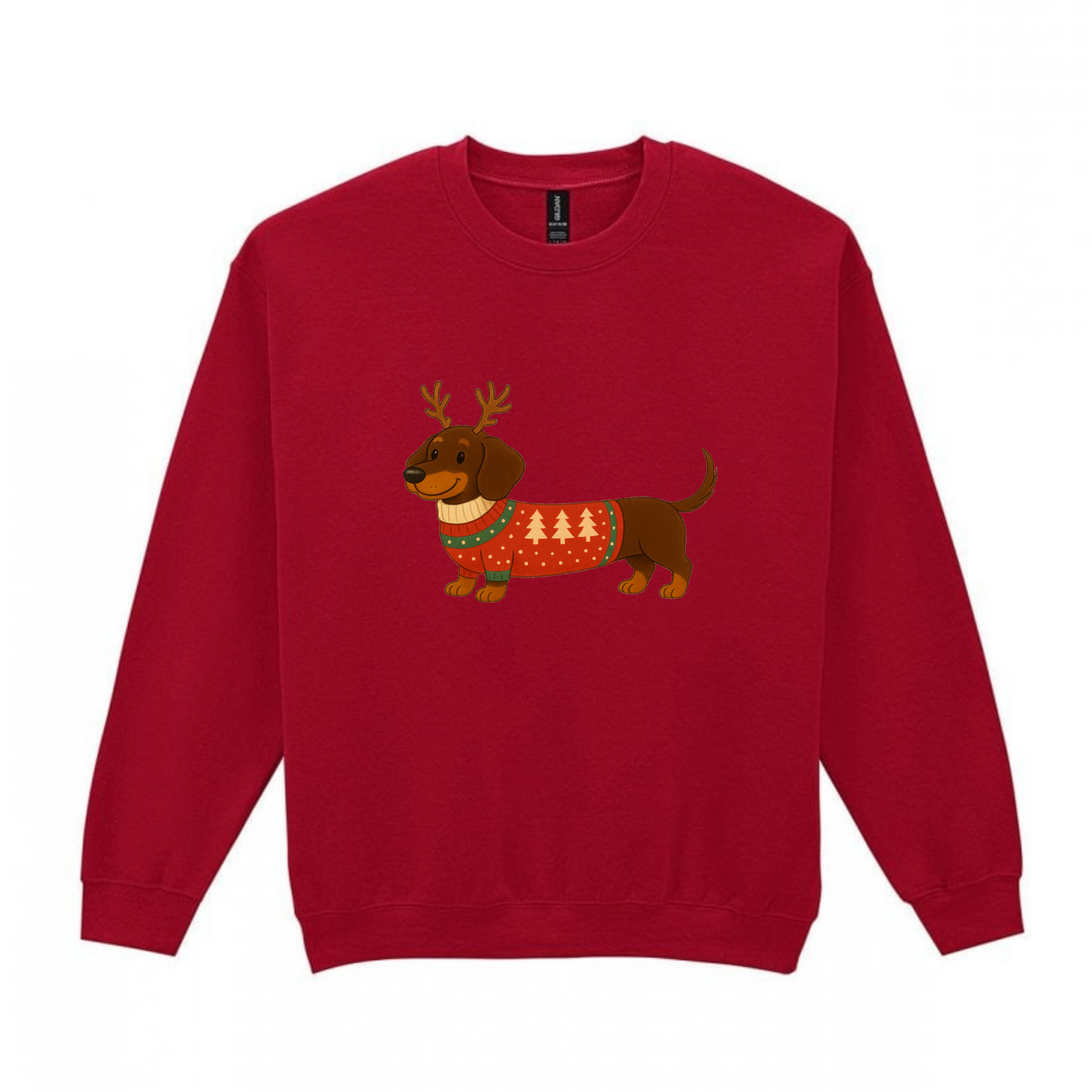 Christmas Chocolate & Tan Smooth Hair Dachshunds Sweaters - Available in 8 Colours (Dispatch after 26th Nov)