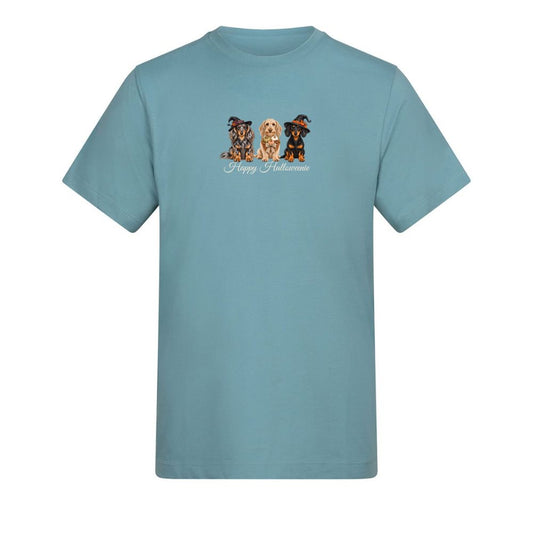🎃 Seafoam Dachshund Halloween T-Shirt – 4 Designs | S–5XL 🐾