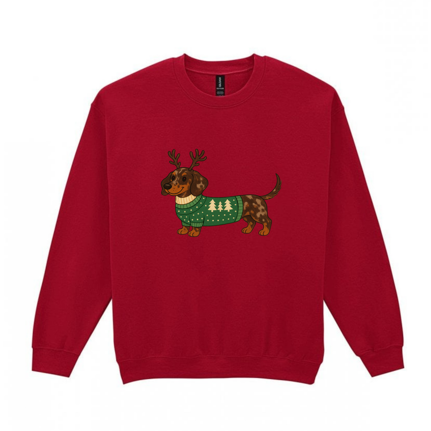 Christmas Chocolate Dapple Smooth Hair Dachshunds Sweaters - Available in 8 Colours (Dispatch after 26th Nov)
