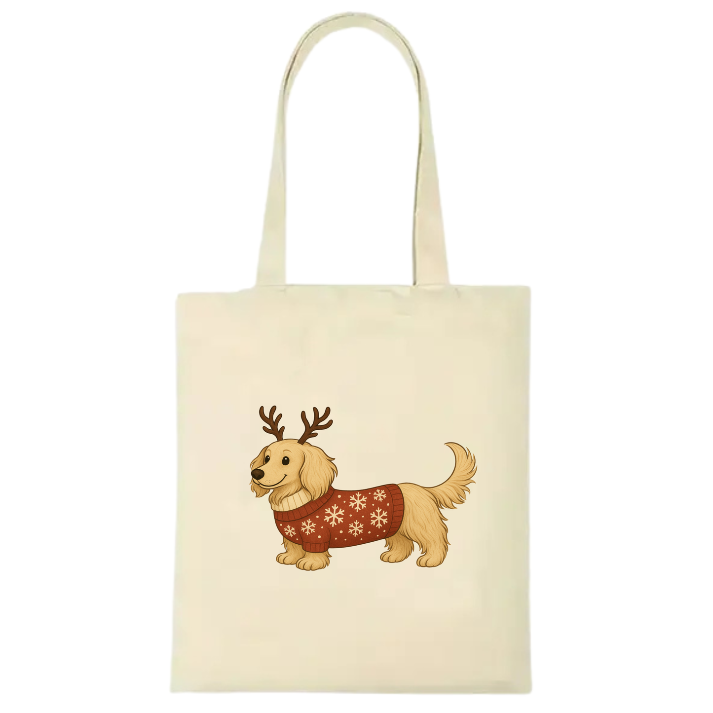 Christmas Dachshund Premium Cotton Tote - 21 Designs to Choose From (Dispatch after 26th Nov)