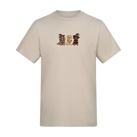 🎃 Natural Stone Dachshund Halloween T-Shirt – 4 Designs | S–5XL 🐾