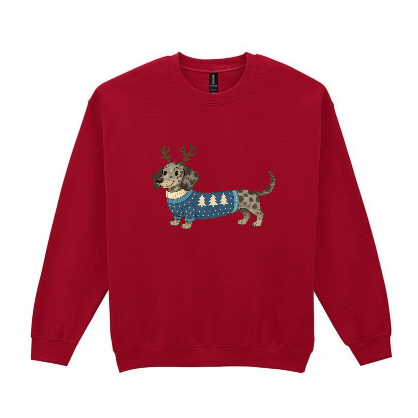 Christmas Silver Dapple Smooth Hair Dachshunds Sweaters - Available in 8 Colours (Dispatch after 26th Nov)