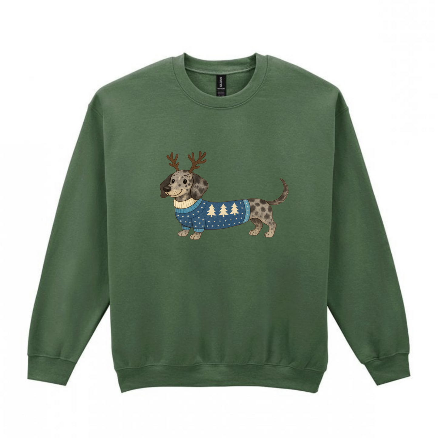 Christmas Silver Dapple Smooth Hair Dachshunds Sweaters - Available in 8 Colours (Dispatch after 26th Nov)