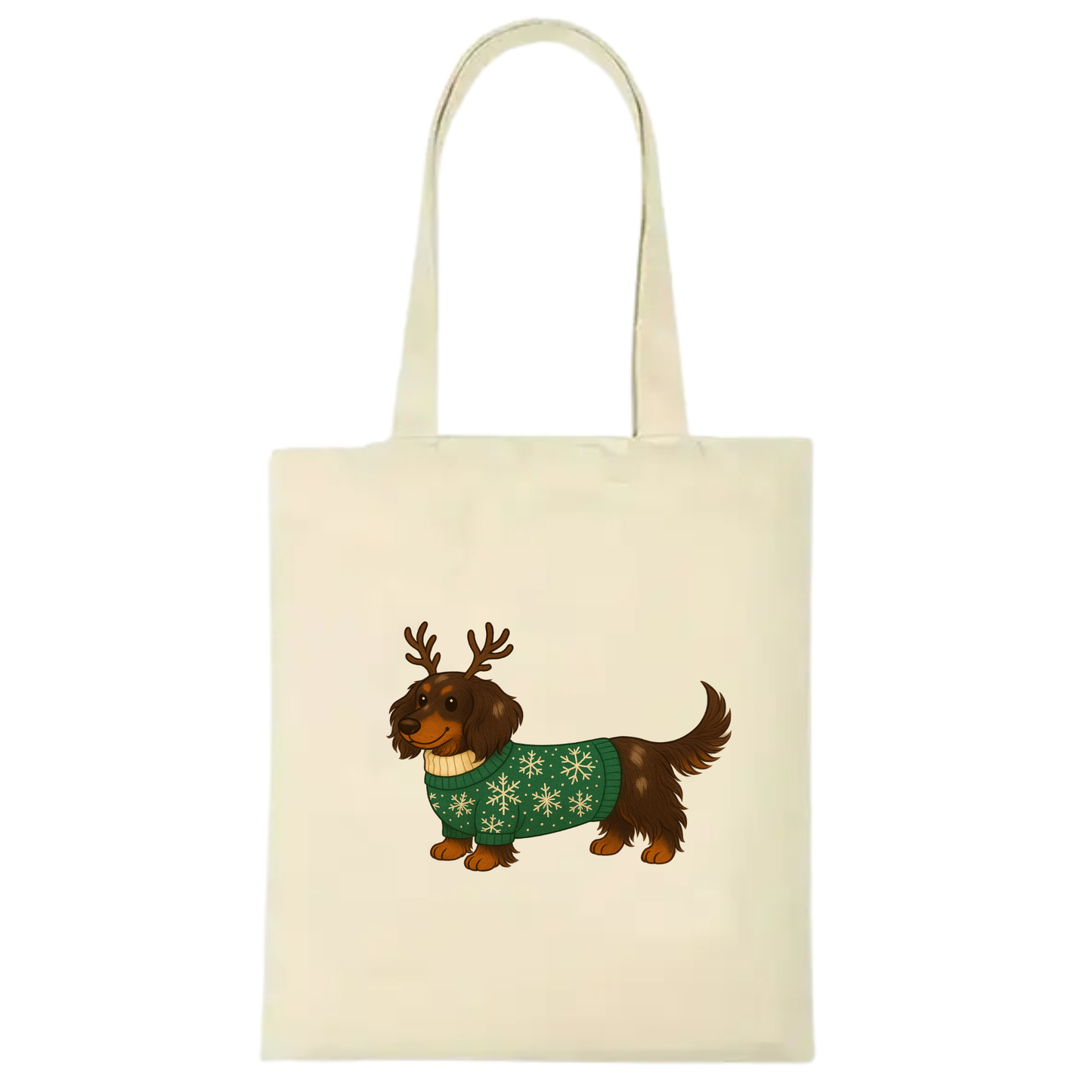 Christmas Dachshund Premium Cotton Tote - 21 Designs to Choose From (Dispatch after 26th Nov)