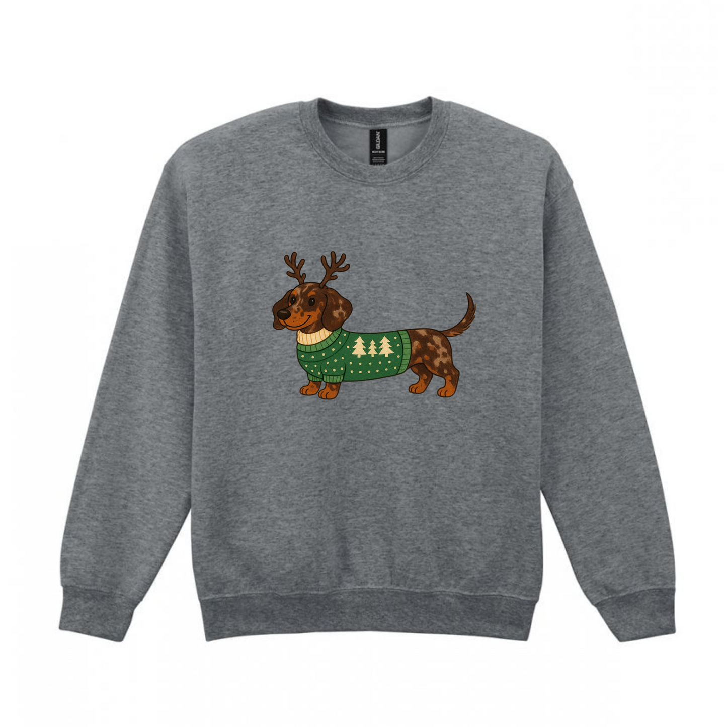 Christmas Chocolate Dapple Smooth Hair Dachshunds Sweaters - Available in 8 Colours (Dispatch after 26th Nov)