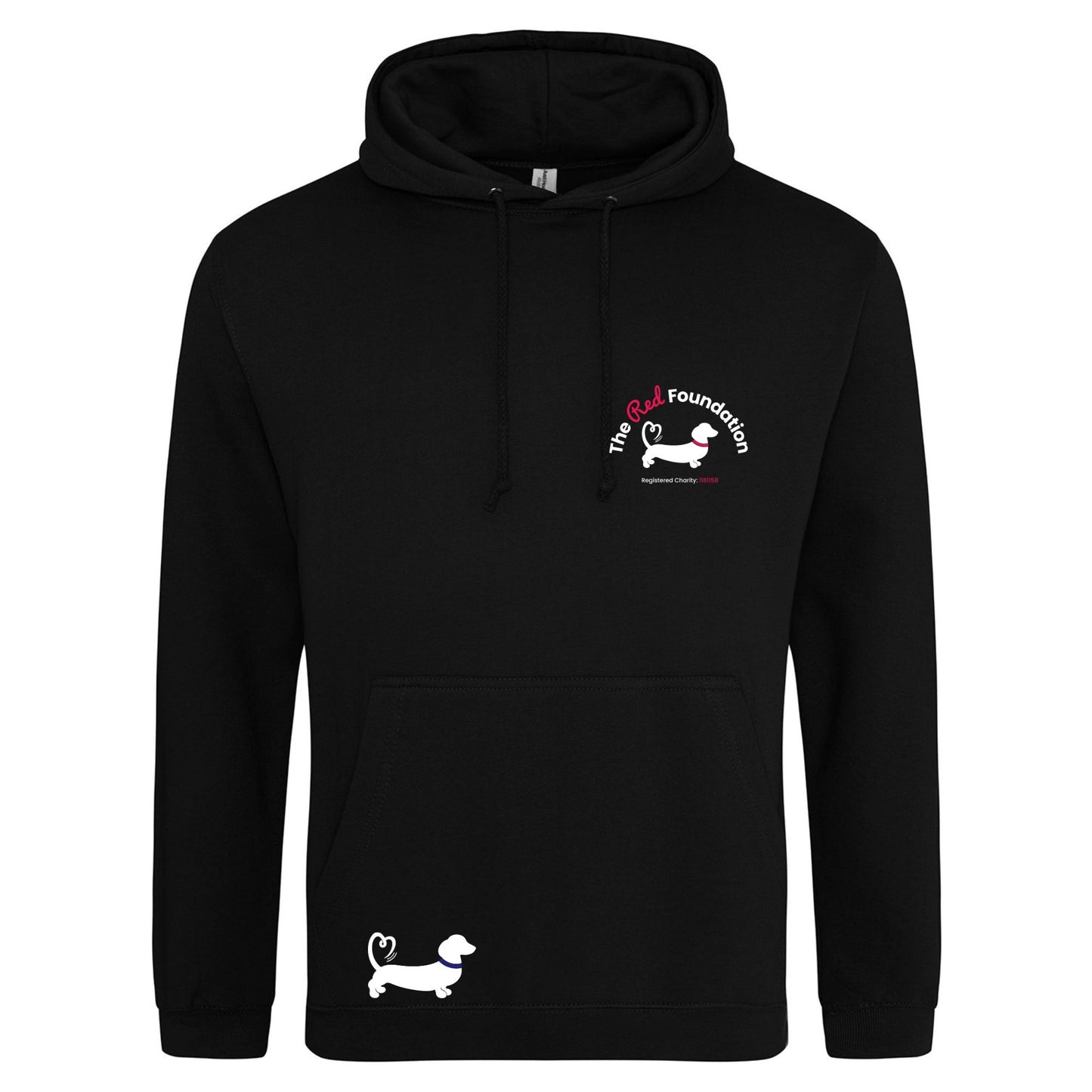 The Red Foundation Logo Hoodie Deep Black - Choose your design