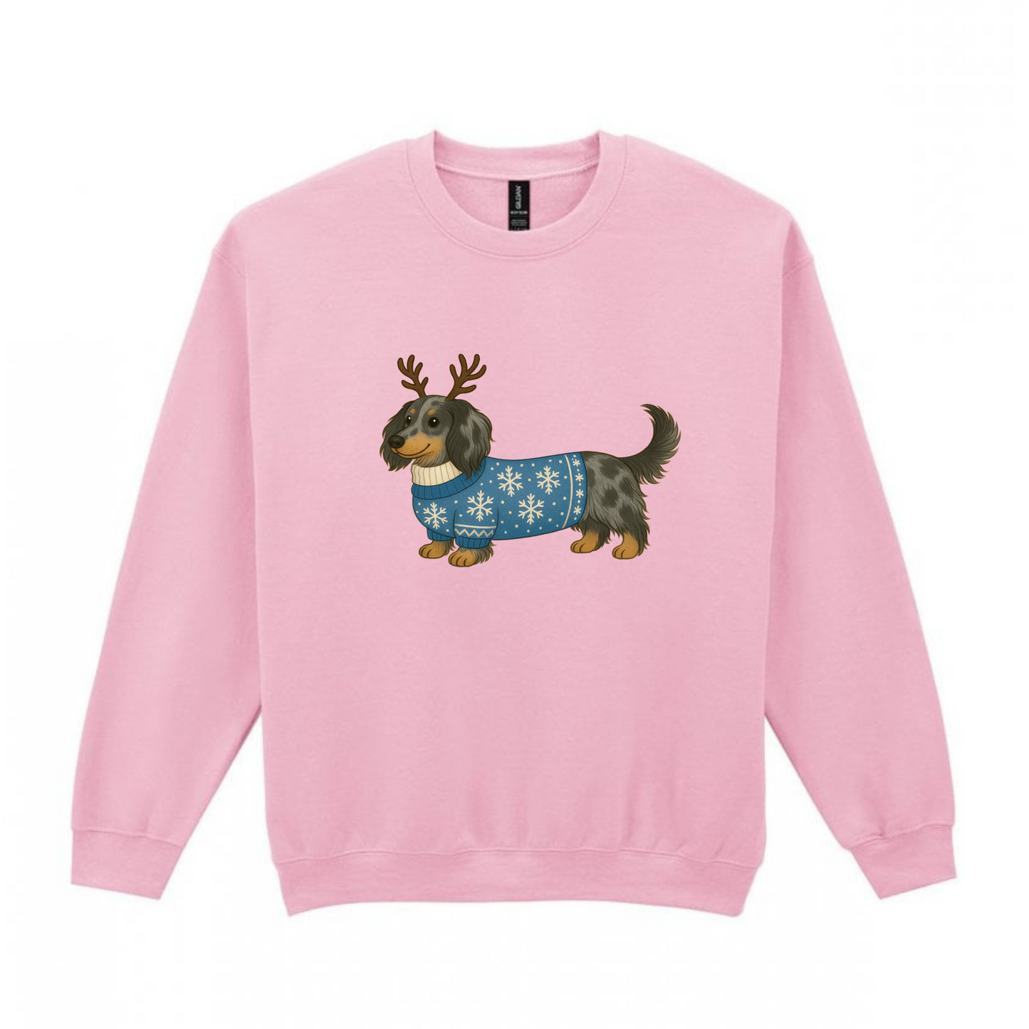 Christmas Silver Dapple Long Hair Dachshunds Sweaters - Available in 8 Colours (Dispatch after 26th Nov)