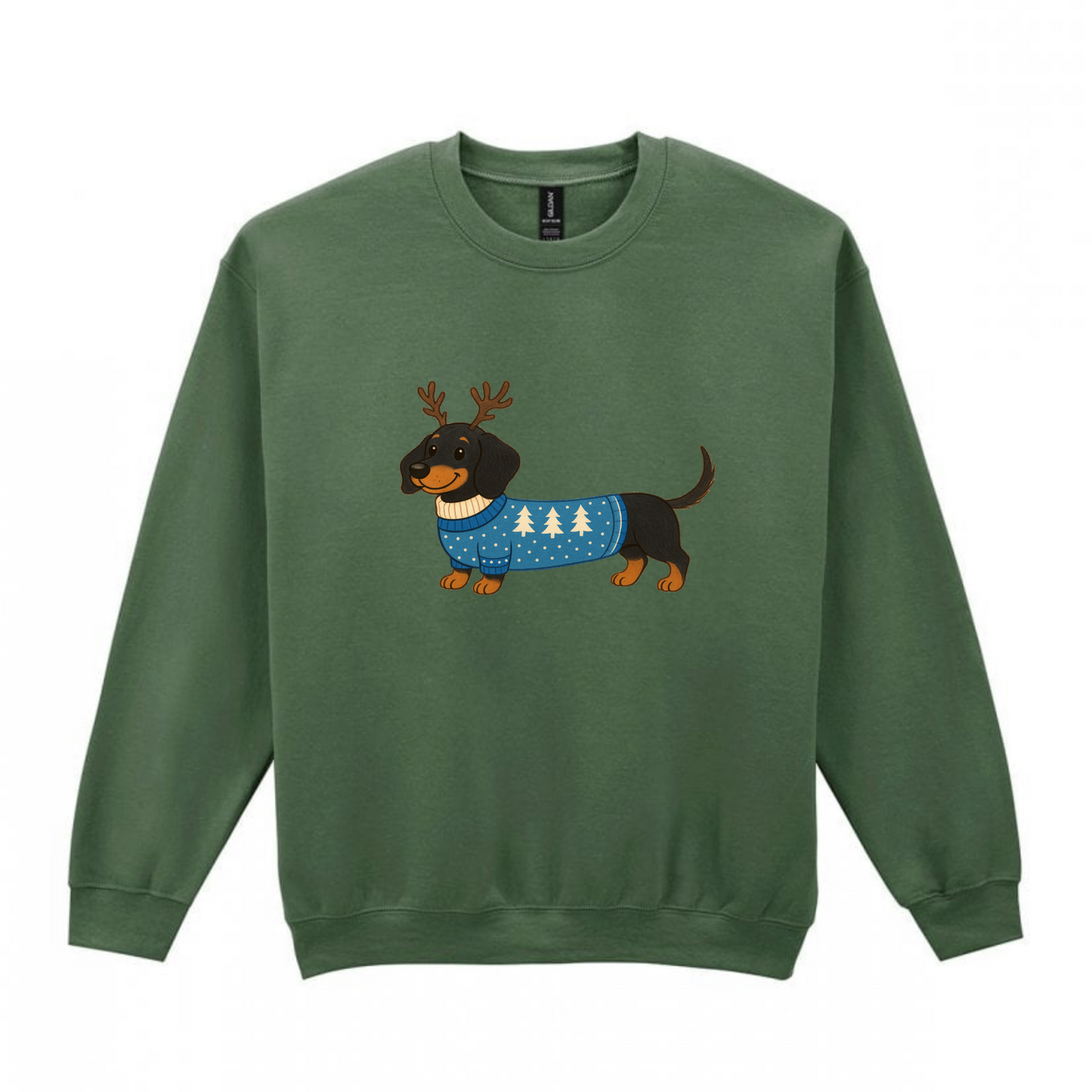 Christmas Black & Tan Smooth Hair Dachshunds Sweaters - Available in 8 Colours (Dispatch after 26th Nov)