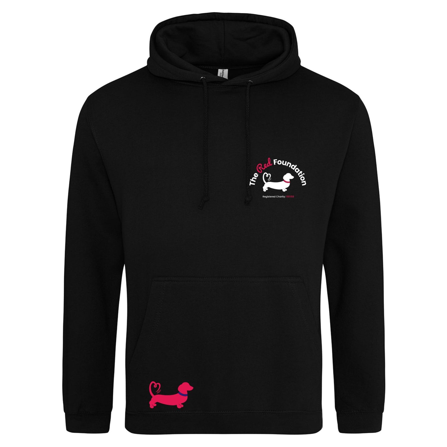 The Red Foundation Logo Hoodie Deep Black - Choose your design