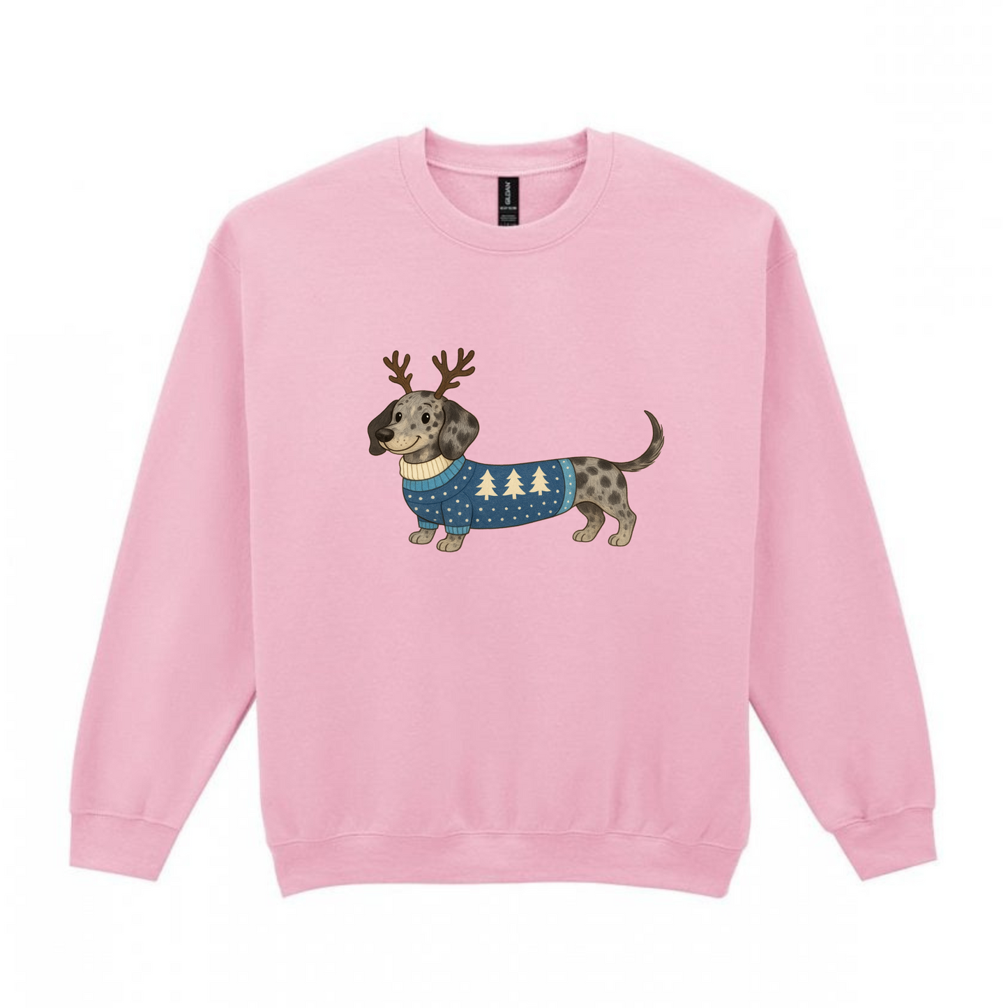 Christmas Silver Dapple Smooth Hair Dachshunds Sweaters - Available in 8 Colours (Dispatch after 26th Nov)