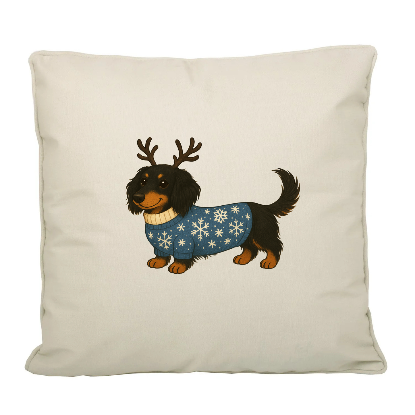 Christmas Dachshund Fairtrade Canvas Cushion Cover - 21 Designs to Choose From (Dispatch after 26th Nov)