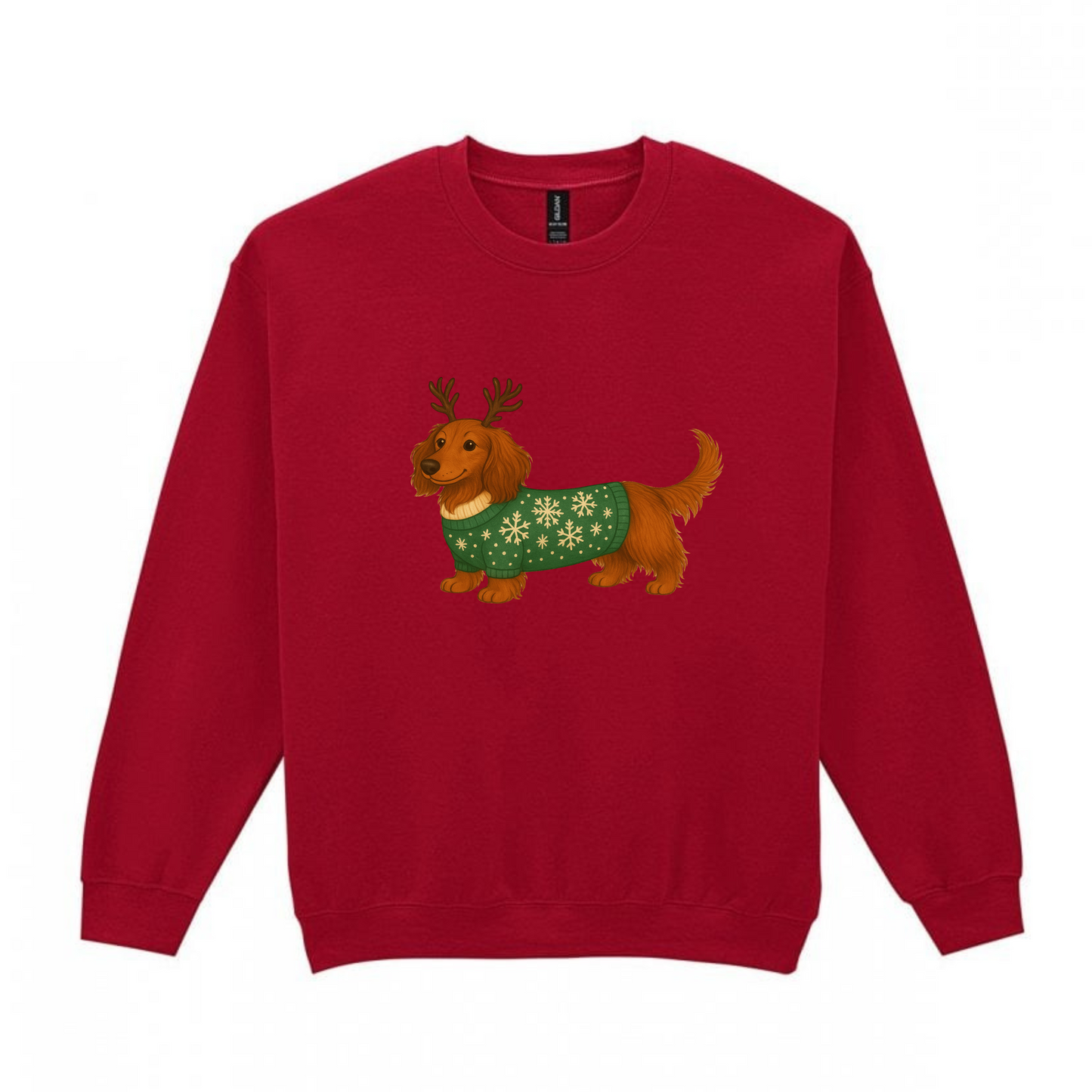 Christmas Red Long Hair Dachshunds Sweaters - Available in 8 Colours (Dispatch after 26th Nov)