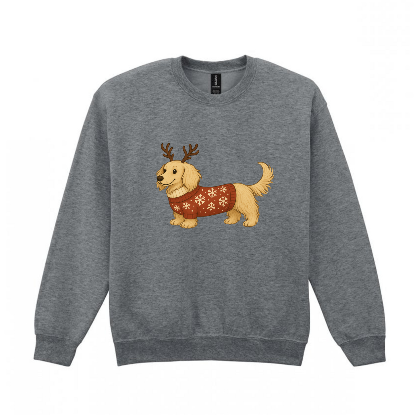 Christmas Cream Long Hair Dachshunds Sweaters - Available in 8 Colours (Dispatch after 26th Nov)