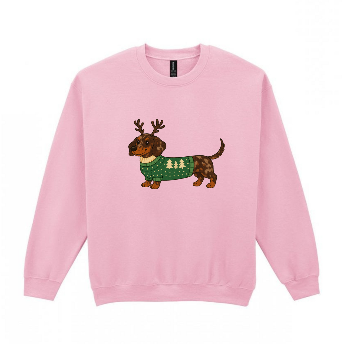 Christmas Chocolate Dapple Smooth Hair Dachshunds Sweaters - Available in 8 Colours (Dispatch after 26th Nov)