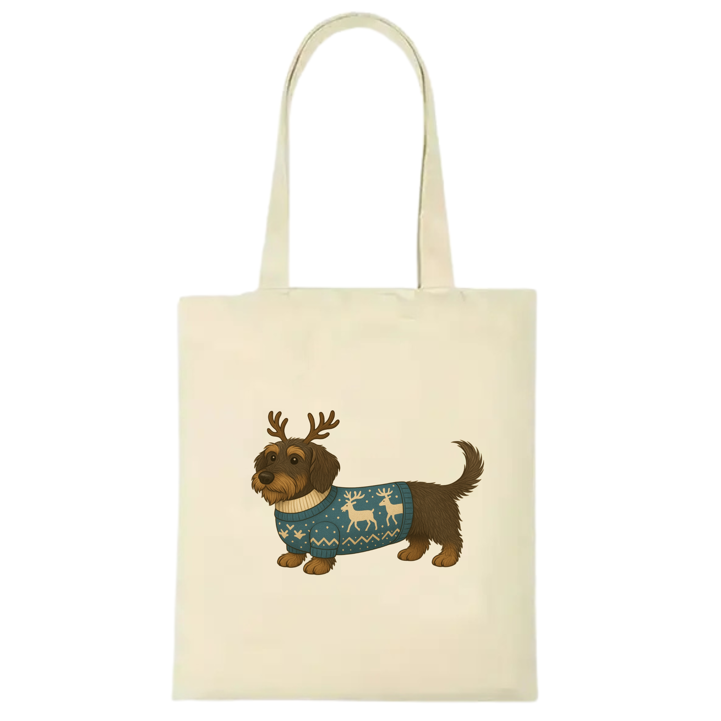 Christmas Dachshund Premium Cotton Tote - 21 Designs to Choose From (Dispatch after 26th Nov)