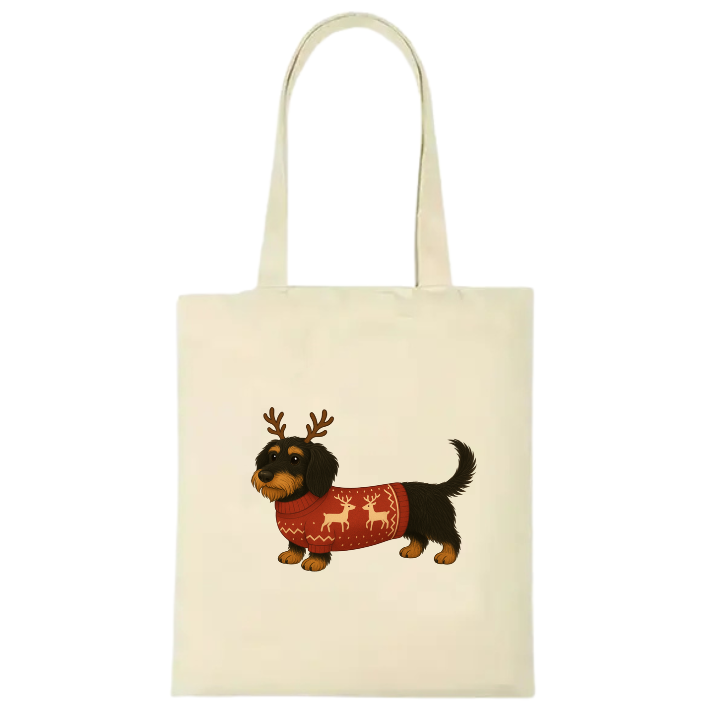 Christmas Dachshund Premium Cotton Tote - 21 Designs to Choose From (Dispatch after 26th Nov)