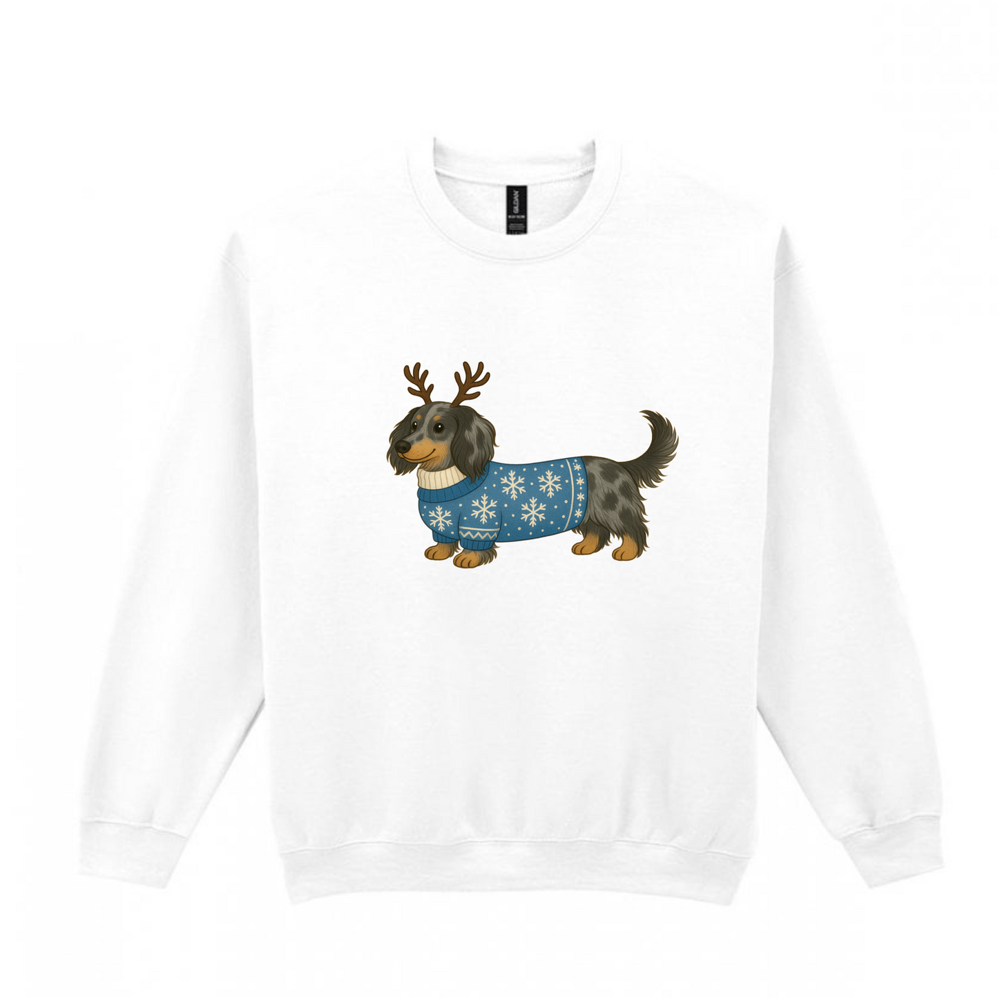 Christmas Silver Dapple Long Hair Dachshunds Sweaters - Available in 8 Colours (Dispatch after 26th Nov)