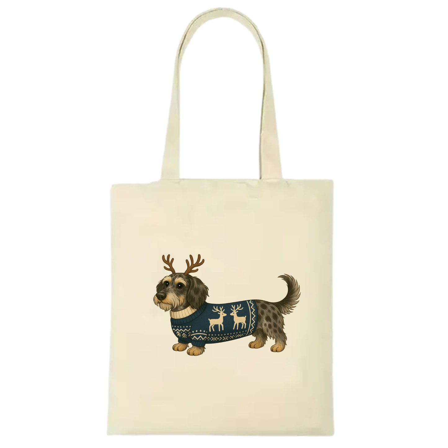 Christmas Dachshund Premium Cotton Tote - 21 Designs to Choose From (Dispatch after 26th Nov)