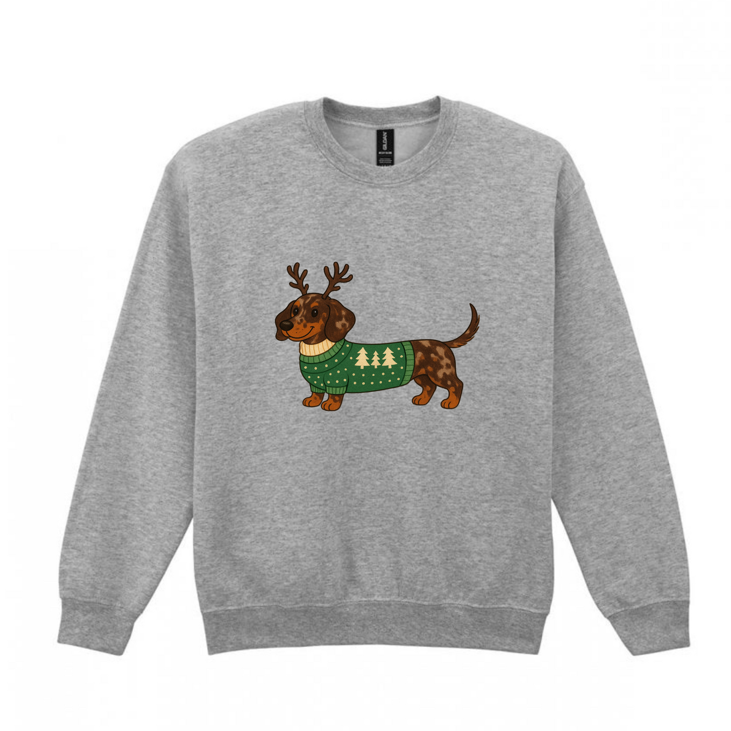 Christmas Chocolate Dapple Smooth Hair Dachshunds Sweaters - Available in 8 Colours (Dispatch after 26th Nov)