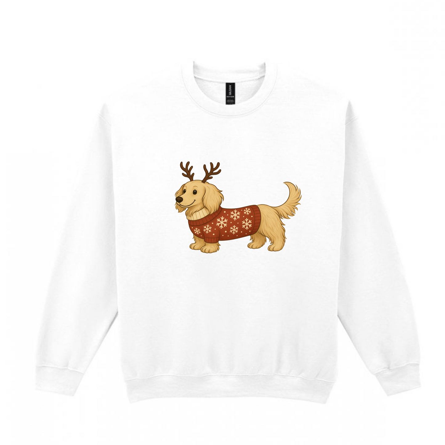 Christmas Cream Long Hair Dachshunds Sweaters - Available in 8 Colours (Dispatch after 26th Nov)
