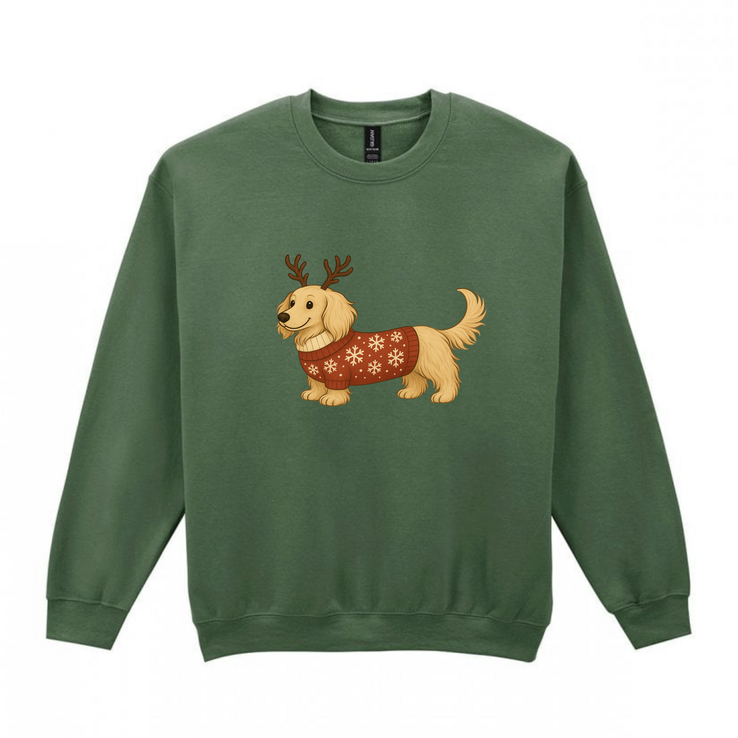 Christmas Cream Long Hair Dachshunds Sweaters - Available in 8 Colours (Dispatch after 26th Nov)