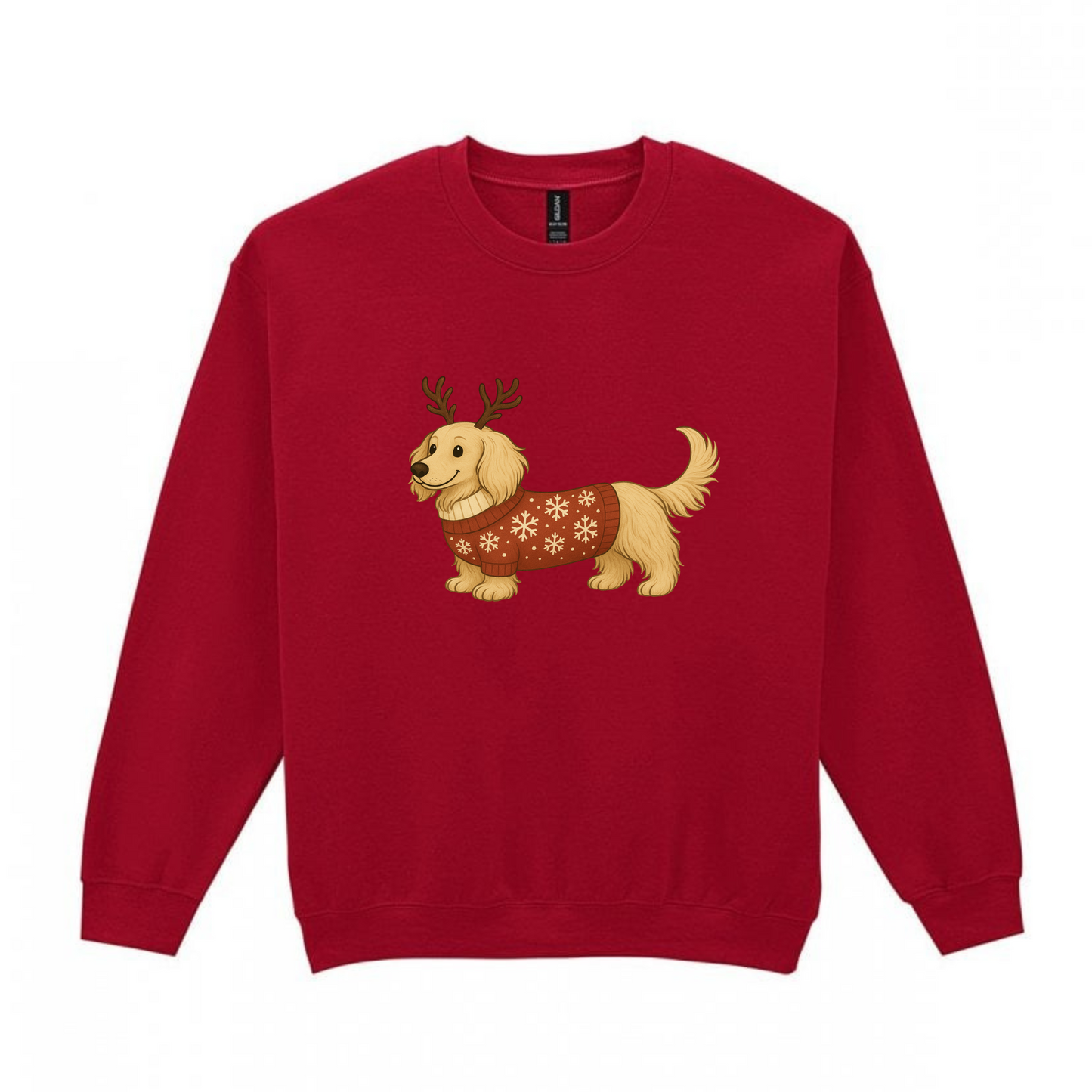 Christmas Cream Long Hair Dachshunds Sweaters - Available in 8 Colours (Dispatch after 26th Nov)