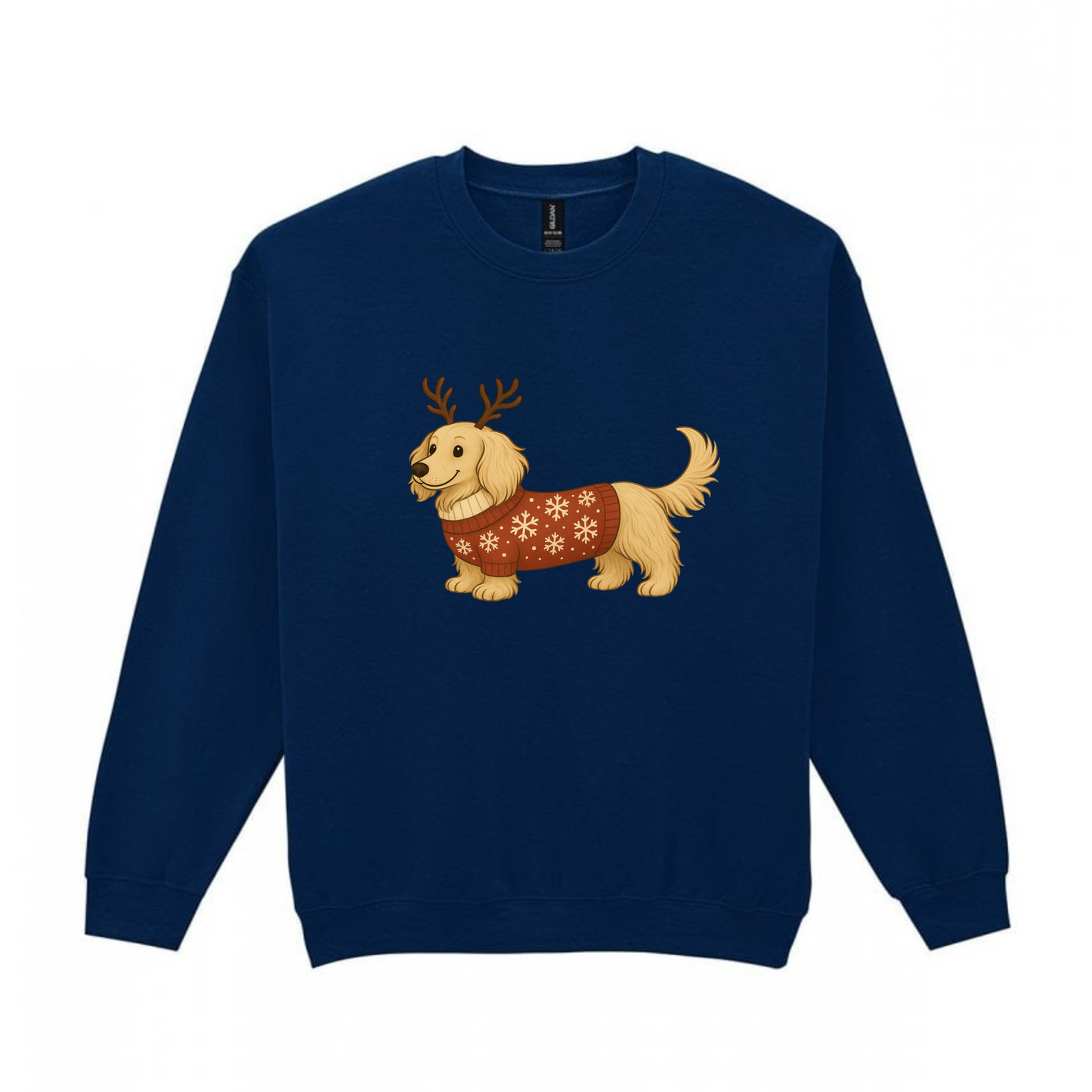 Christmas Cream Long Hair Dachshunds Sweaters - Available in 8 Colours (Dispatch after 26th Nov)